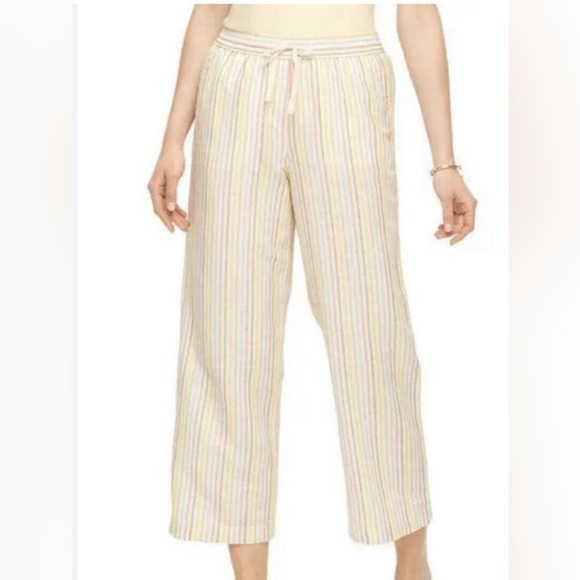 Talbots Womens 2X Pull on Linen Blend Pants - Picture 1 of 6